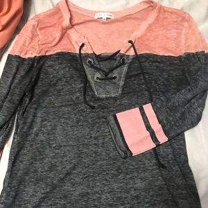 Long sleeve Cross Laced tee. Never worn.